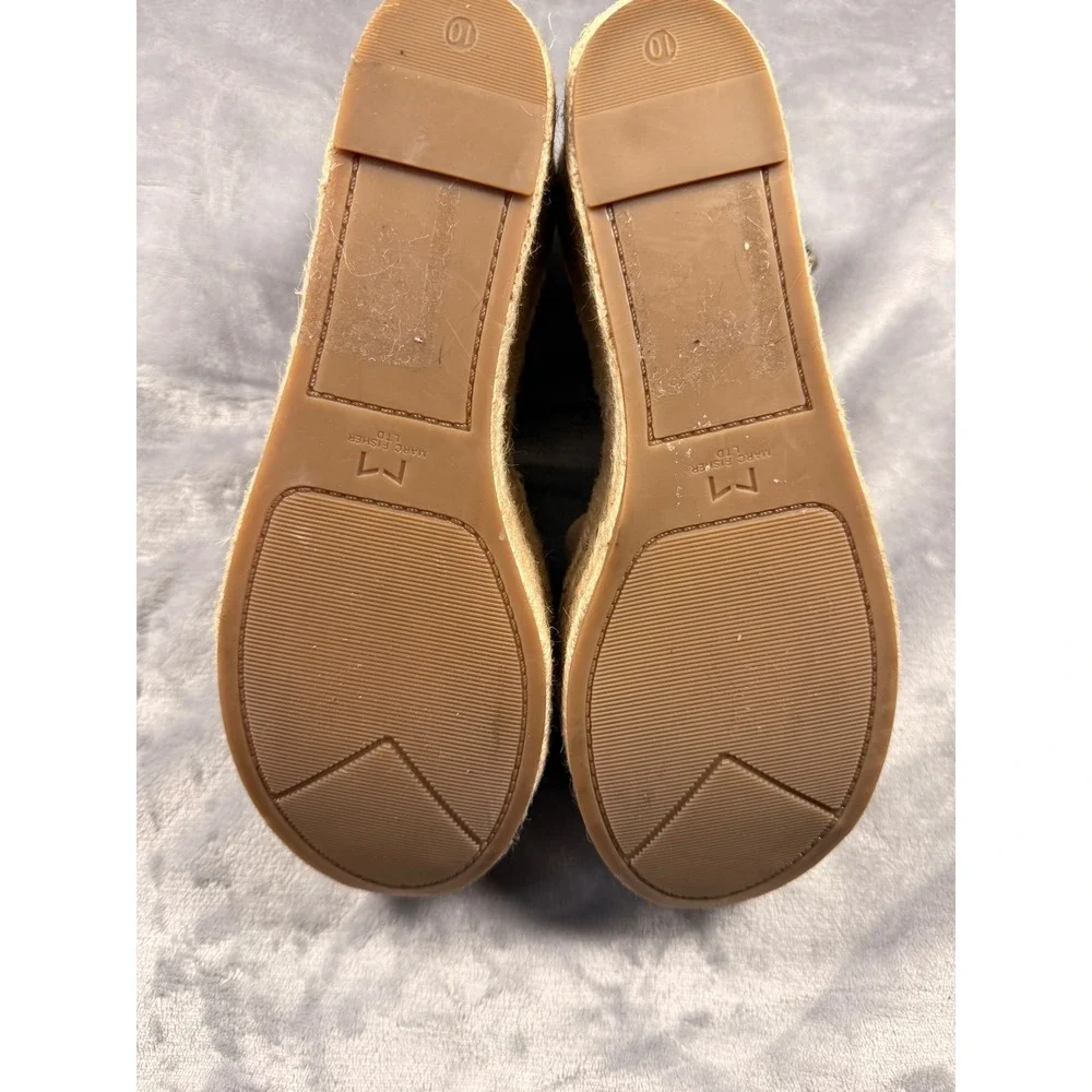 Marc Fisher LTD Tan Suede Espadrille‎ Wedge Platform Sandals Womens 10M NEW